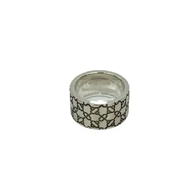Pre-owned Hermes Silver Silver 925 Band Ring ()