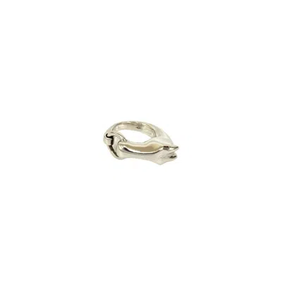 Pre-owned Hermes Silver Silver 925 Band Ring ()