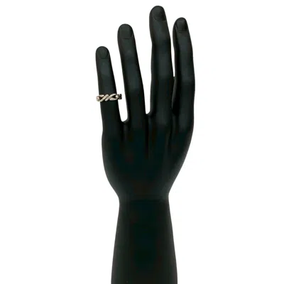 Pre-owned Hermes Silver Silver 925 Band Ring ()
