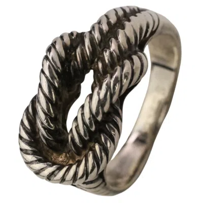 Pre-owned Hermes Silver Silver 925 Band Ring ()