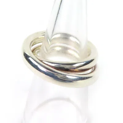 Pre-owned Hermes Silver Silver 925 Band Ring ()