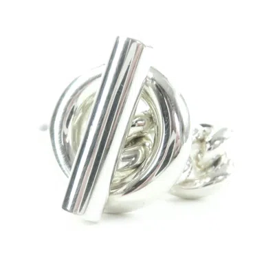 Pre-owned Hermes Silver Silver 925 Band Ring ()