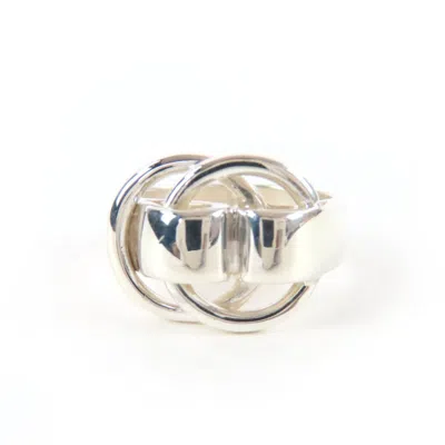 Pre-owned Hermes Silver Silver 925 Band Ring ()