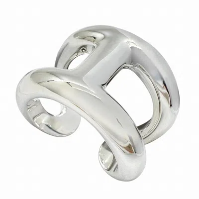 Pre-owned Hermes Silver Silver 925 Band Ring ()