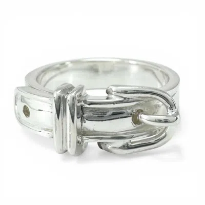 Pre-owned Hermes Silver Silver 925 Band Ring ()