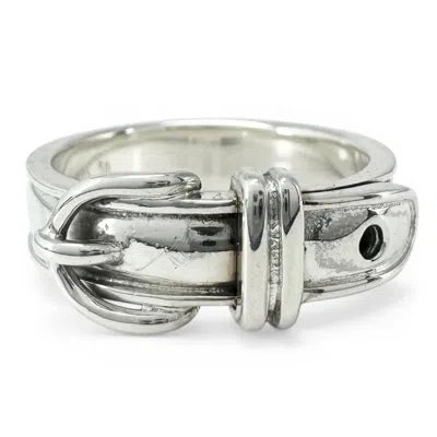 Pre-owned Hermes Silver Silver 925 Band Ring ()