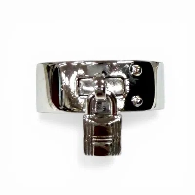 Pre-owned Hermes Silver Silver 925 Band Ring ()