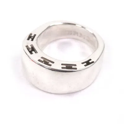 Pre-owned Hermes Silver Silver 925 Band Ring ()