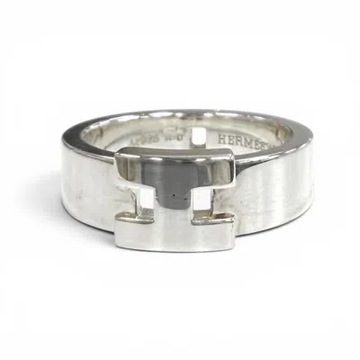 Pre-owned Hermes Silver Silver 925 Band Ring ()