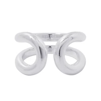 Pre-owned Hermes Silver Silver 925 Band Ring ()