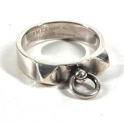 Pre-owned Hermes Silver Silver 925 Band Ring ()
