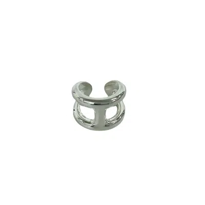 Pre-owned Hermes Silver Silver 925 Band Ring ()