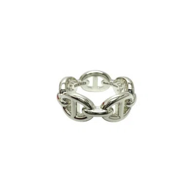 Pre-owned Hermes Silver Silver 925 Band Ring ()
