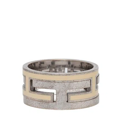 Pre-owned Hermes Silver Silver 925 Band Ring ()