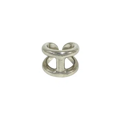 Pre-owned Hermes Silver Silver 925 Band Ring ()