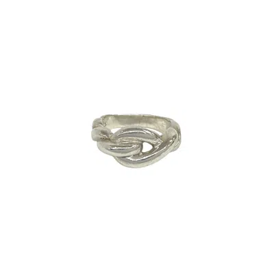 Pre-owned Hermes Silver Silver 925 Band Ring ()