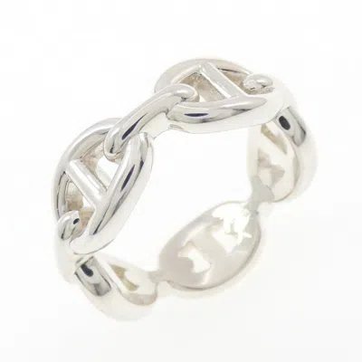 Pre-owned Hermes Silver Silver 925 Band Ring ()