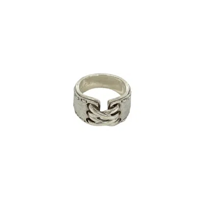 Pre-owned Hermes Silver Silver 925 Band Ring ()