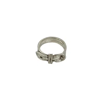 Pre-owned Hermes Silver Silver 925 Band Ring ()