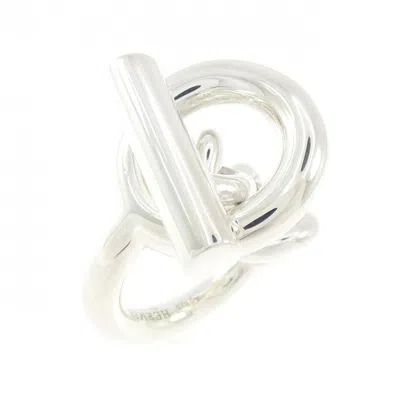 Pre-owned Hermes Silver Silver 925 Band Ring ()