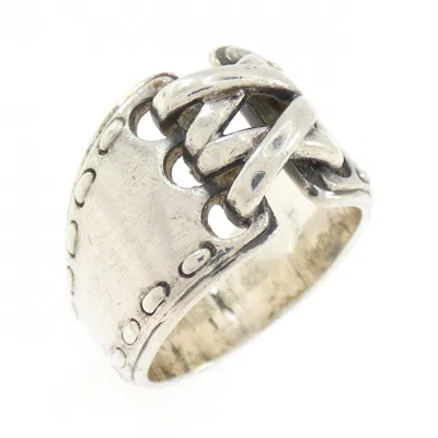 Pre-owned Hermes Silver Silver 925 Band Ring ()