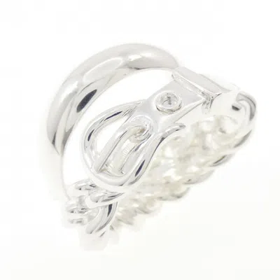 Pre-owned Hermes Silver Silver 925 Band Ring ()