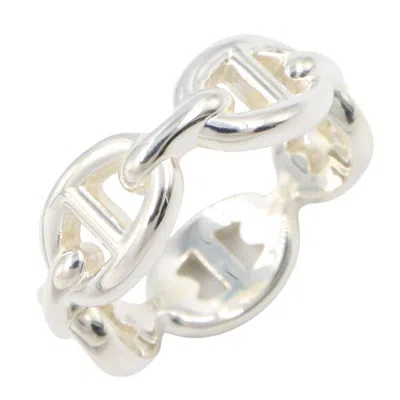 Pre-owned Hermes Silver Silver 925 Band Ring ()