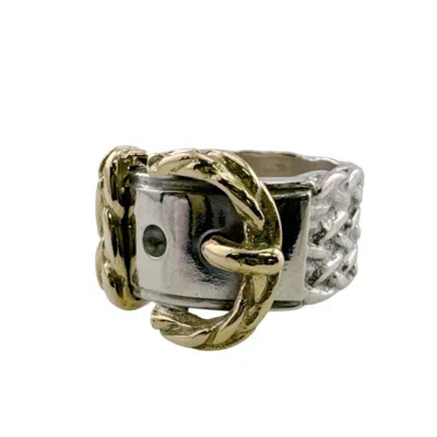 Pre-owned Hermes Silver Silver 925 Band Ring ()