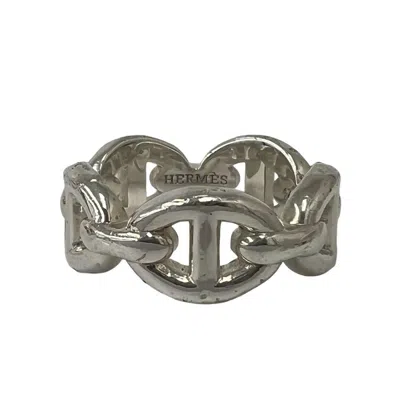 Pre-owned Hermes Silver Silver 925 Band Ring ()