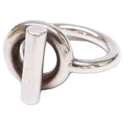 Pre-owned Hermes Silver Silver 925 Band Ring ()