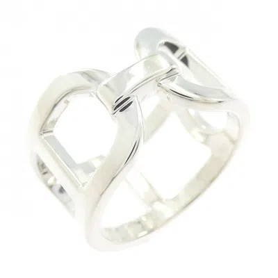 Pre-owned Hermes Silver Silver 925 Band Ring ()