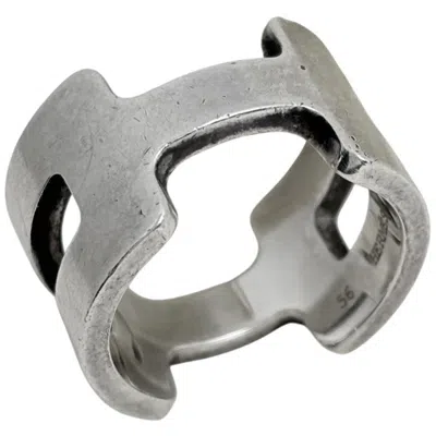 Pre-owned Hermes Silver Silver 925 Band Ring ()