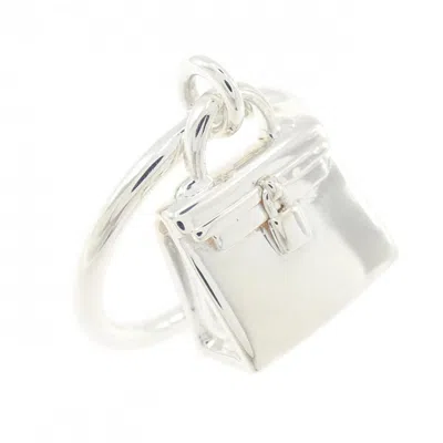 Pre-owned Hermes Silver Silver 925 Band Ring ()