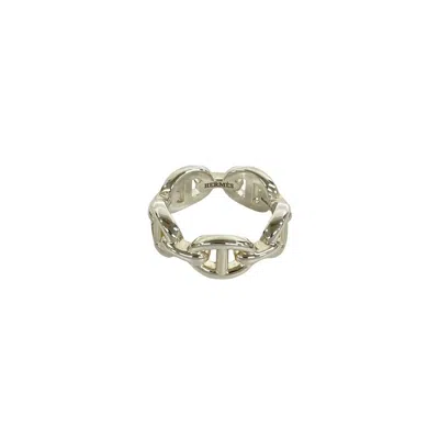 Pre-owned Hermes Silver Silver 925 Band Ring ()