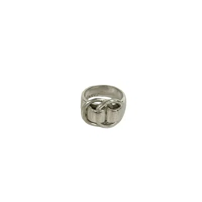 Pre-owned Hermes Silver Silver 925 Band Ring ()