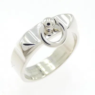 Pre-owned Hermes Silver Silver 925 Band Ring ()