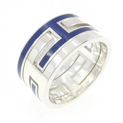 Pre-owned Hermes Silver Silver 925 Band Ring ()
