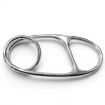 Pre-owned Hermes Silver Silver 925 Band Ring ()