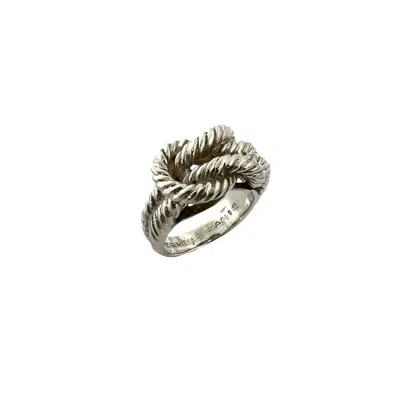 Pre-owned Hermes Silver Silver 925 Band Ring ()