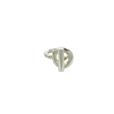 Pre-owned Hermes Silver Silver 925 Band Ring ()