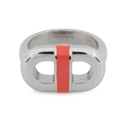 Pre-owned Hermes Silver Silver 925 Band Ring ()