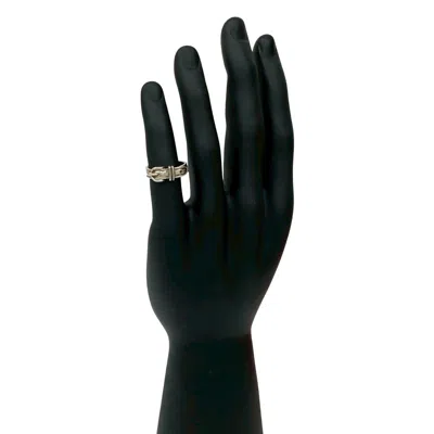 Pre-owned Hermes Silver Silver 925 Band Ring ()