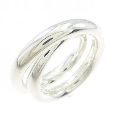 Pre-owned Hermes Silver Silver 925 Band Ring ()