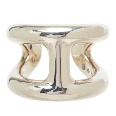 Pre-owned Hermes Silver Silver 925 Band Ring ()