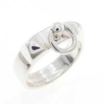 Pre-owned Hermes Silver Silver 925 Band Ring ()