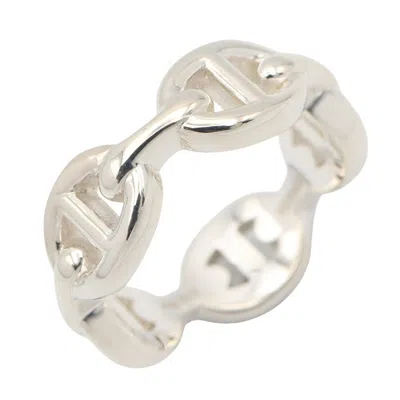 Pre-owned Hermes Silver Silver 925 Band Ring ()