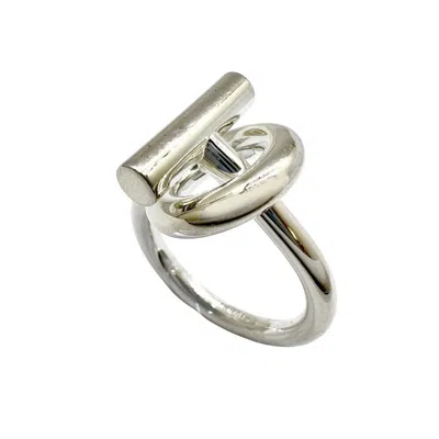 Pre-owned Hermes Silver Silver 925 Band Ring ()