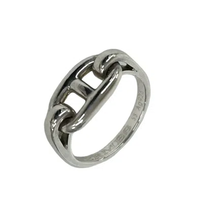 Pre-owned Hermes Silver Silver 925 Band Ring ()