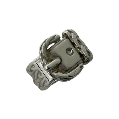Pre-owned Hermes Silver Silver 925 Band Ring ()