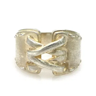 Pre-owned Hermes Silver Silver 925 Band Ring ()